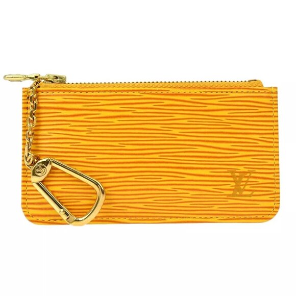 Louis Vuitton Yellow Epi Pochette Cles Coin Case Wallet - Picture 1 of 8